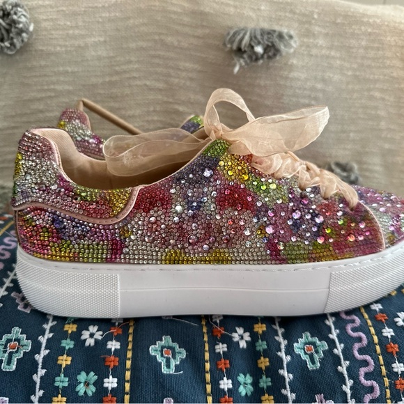 Betsey Johnson Sidny Platform Sneakers - Womens 8.5 - Picture 5 of 12